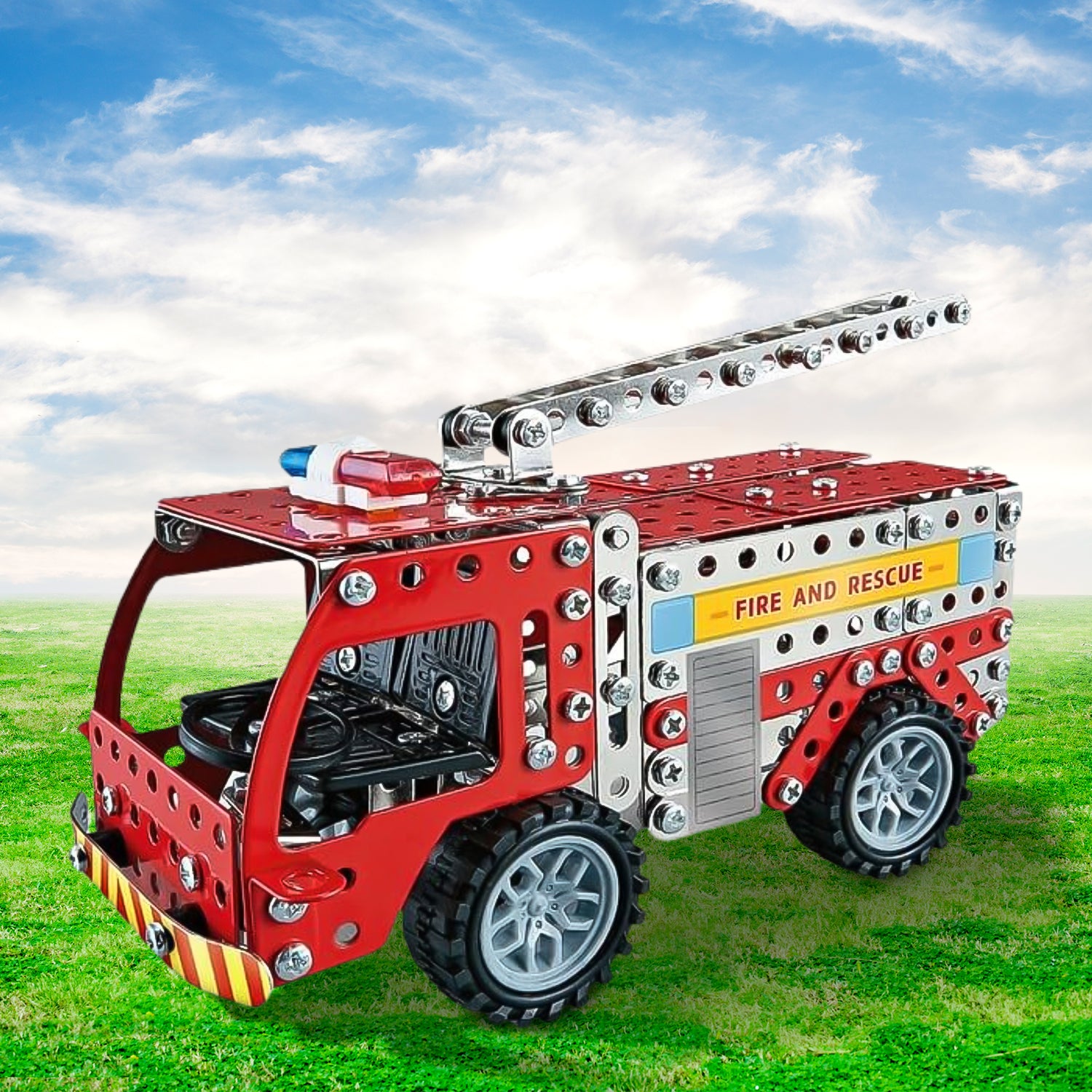 Metal Diy Fire Truck Building Blocks For Kids (Fire Truck  292pcs Of Truck Tool  1 Set) Metal Diy Fire Truck Building Blocks For Kids (Fire Truck  292pcs Of Truck Tool  1 Set)